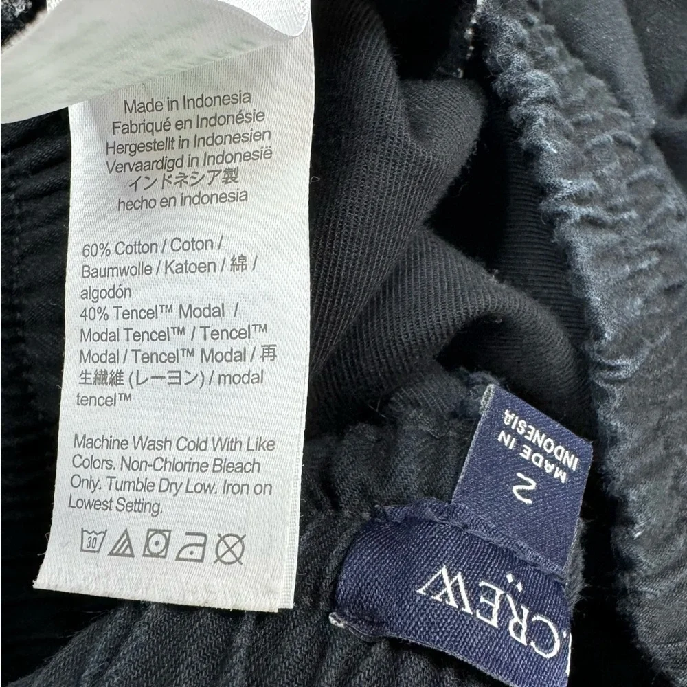 J. Crew Seaside Pull On Cotton Twill Joggers Size 2